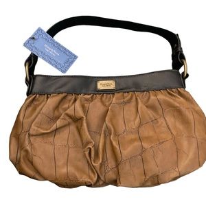 Simply Vera Vera Wang Bag- NWT-Beautiful color & design! Tan w/ black accents